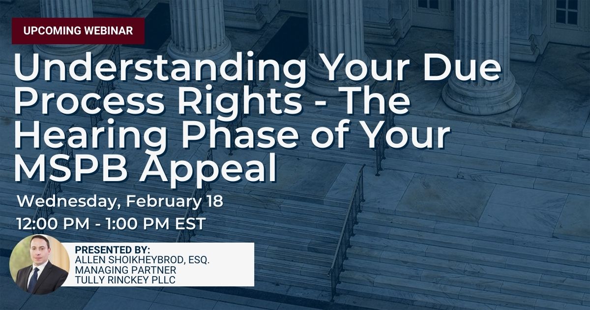 Understanding Your Due Process Rights - The Hearing Phase of Your MSPB ...