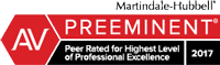 AV Preeminent - Peer Rated for Highest Level of Professional Excellence